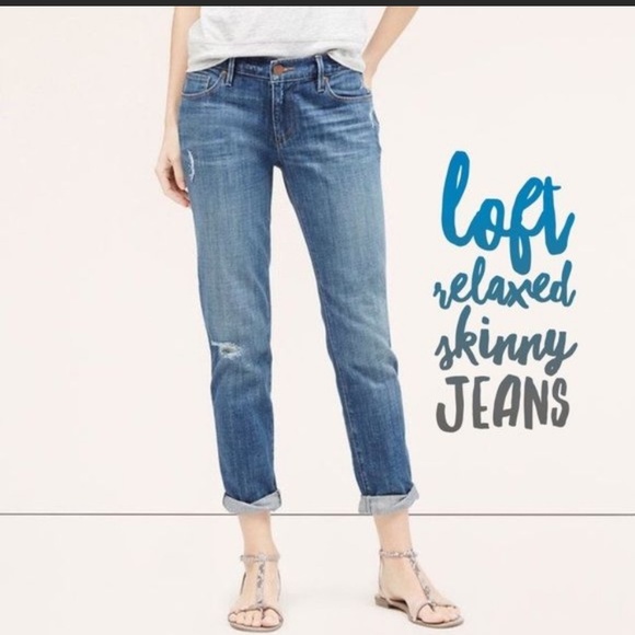 loft relaxed skinny jeans